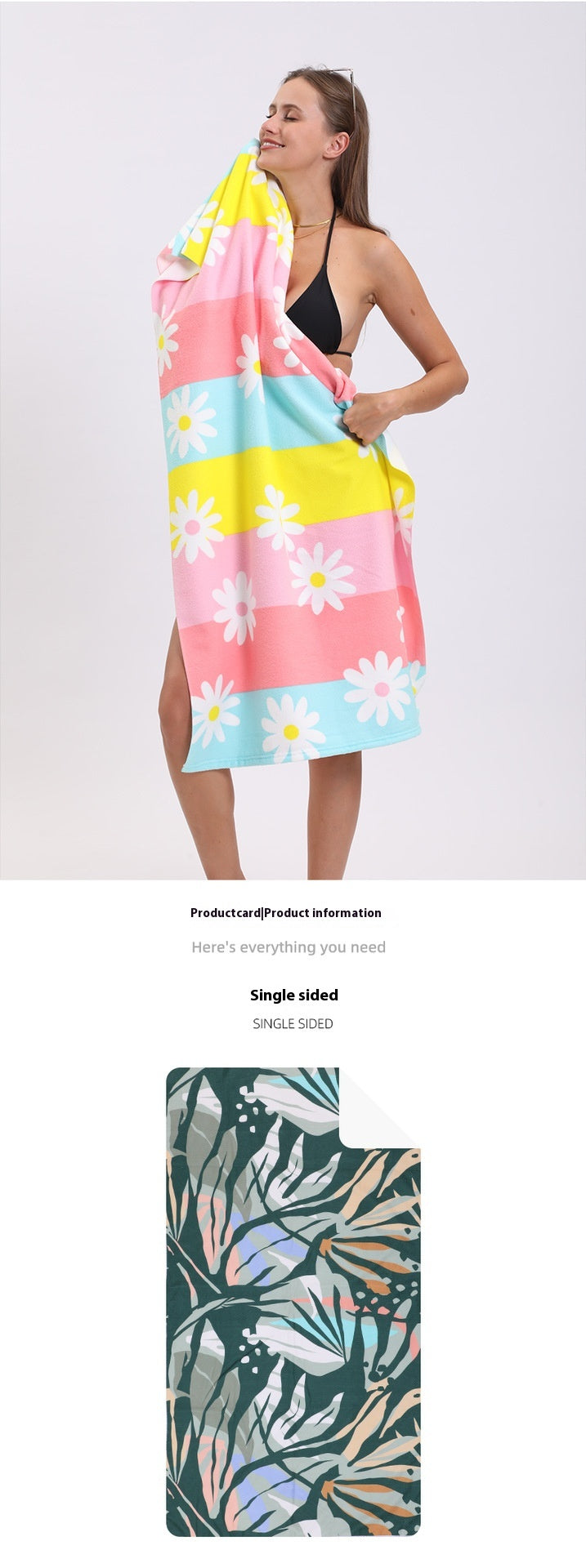 Serviette imprimée Seaside Vacation Beach Serviette de bain