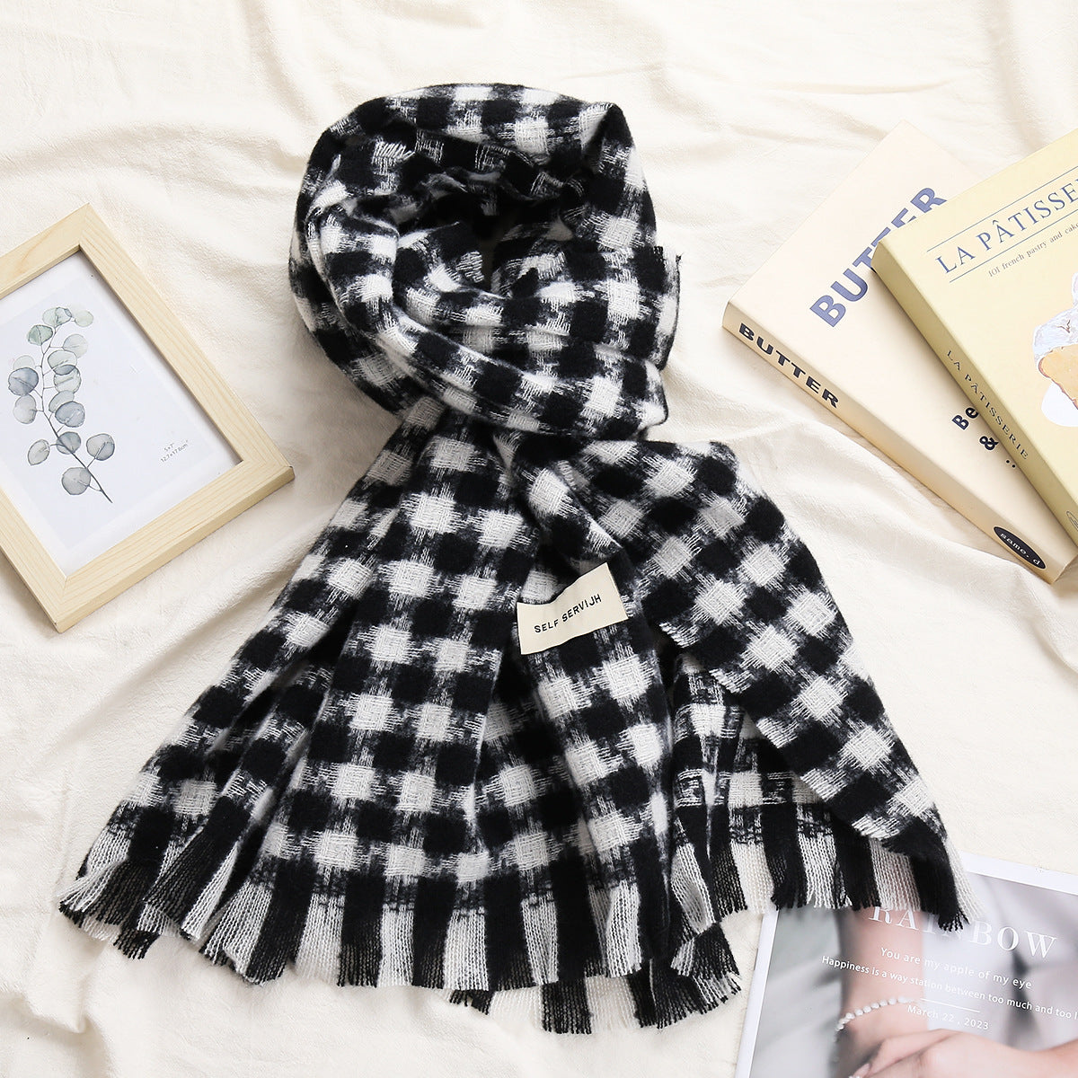 Foulard rétro-artistique en diamant plaqué femmes