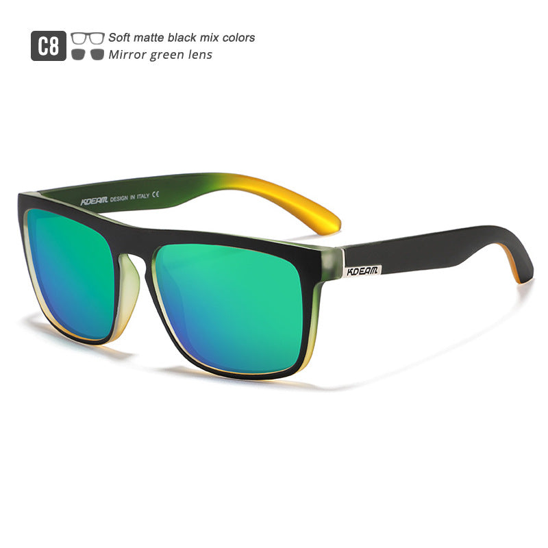 Boite Lunettes de soleil de conduite colorées Lunettes de soleil de sport polarisé pour hommes
