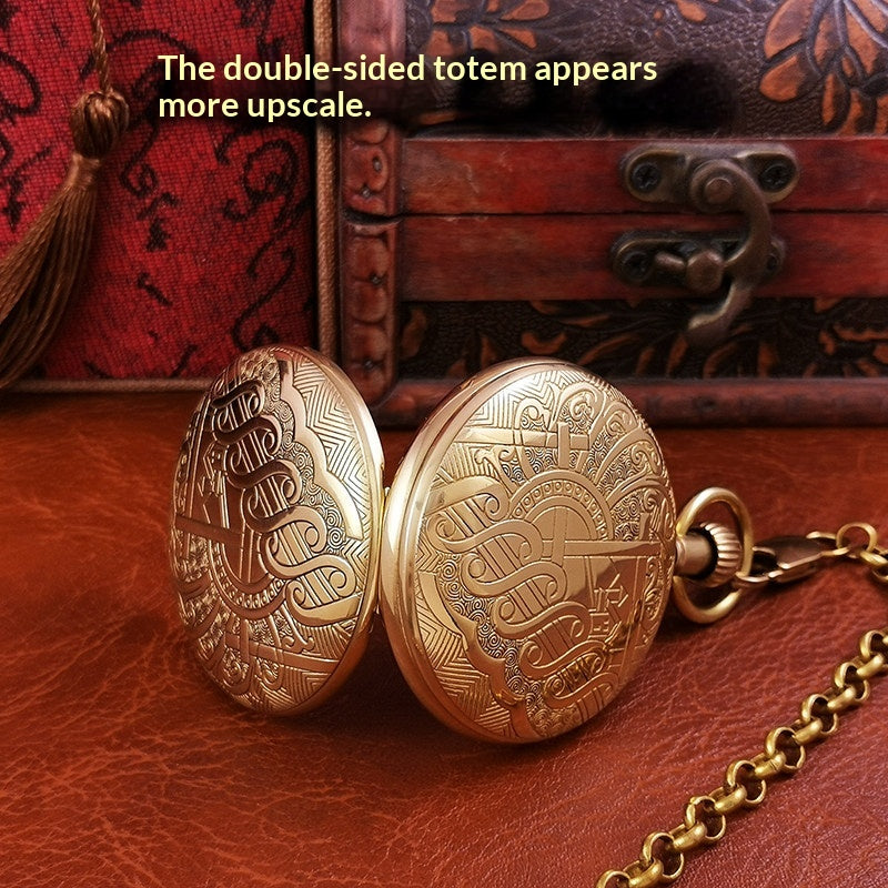 Montre de poche mécanique tout-cuivre entièrement automatique
