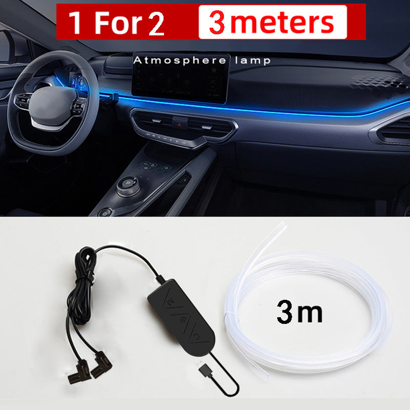 Panneau de contrôle du centre de modification de la lumière de l'atmosphère USB de voiture