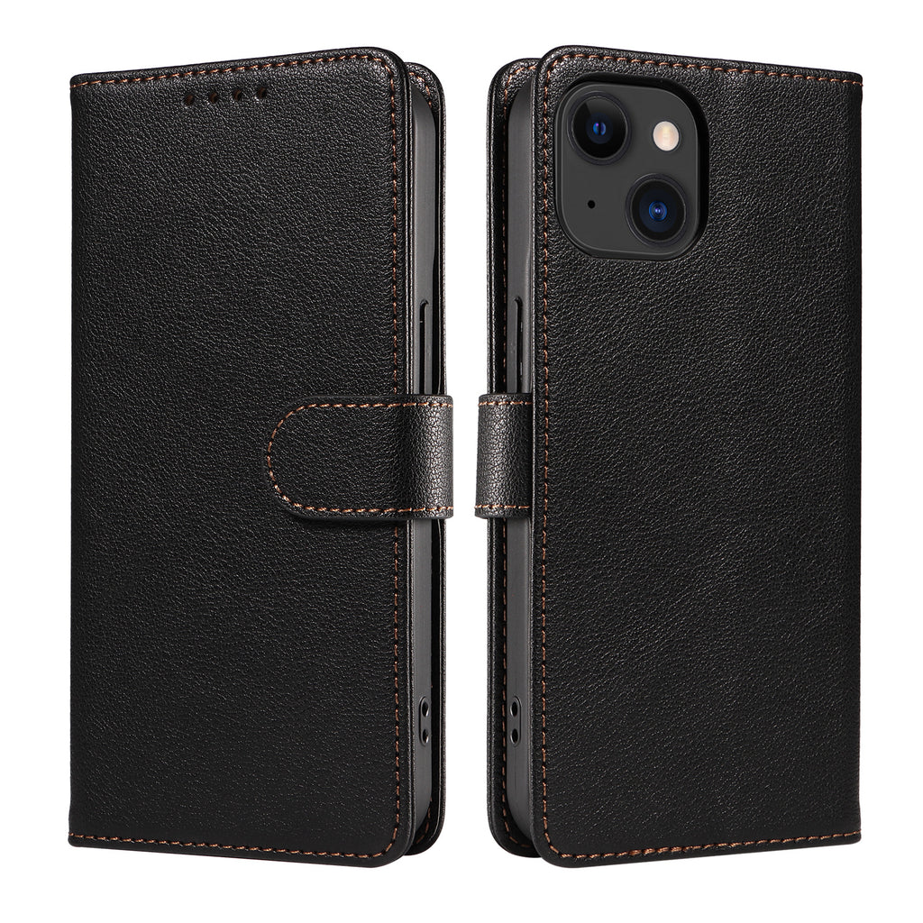 Couverture de protection en cuir pour téléphone mobile antivol