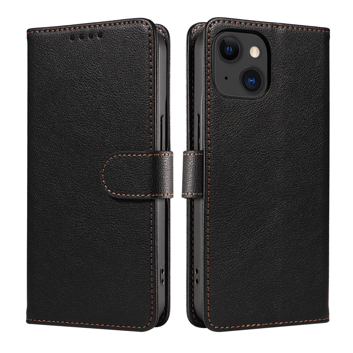 Couverture de protection en cuir pour téléphone mobile antivol