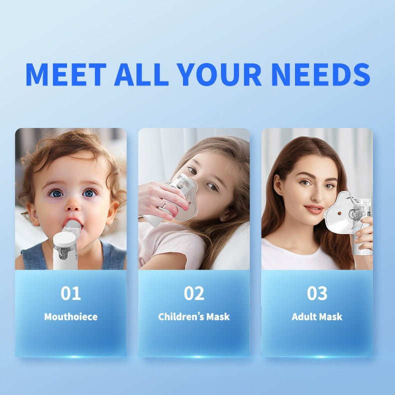 Nébuliseur portatif médical domestique Enfants Mute bilatéral Ultrasonic Micro-gri