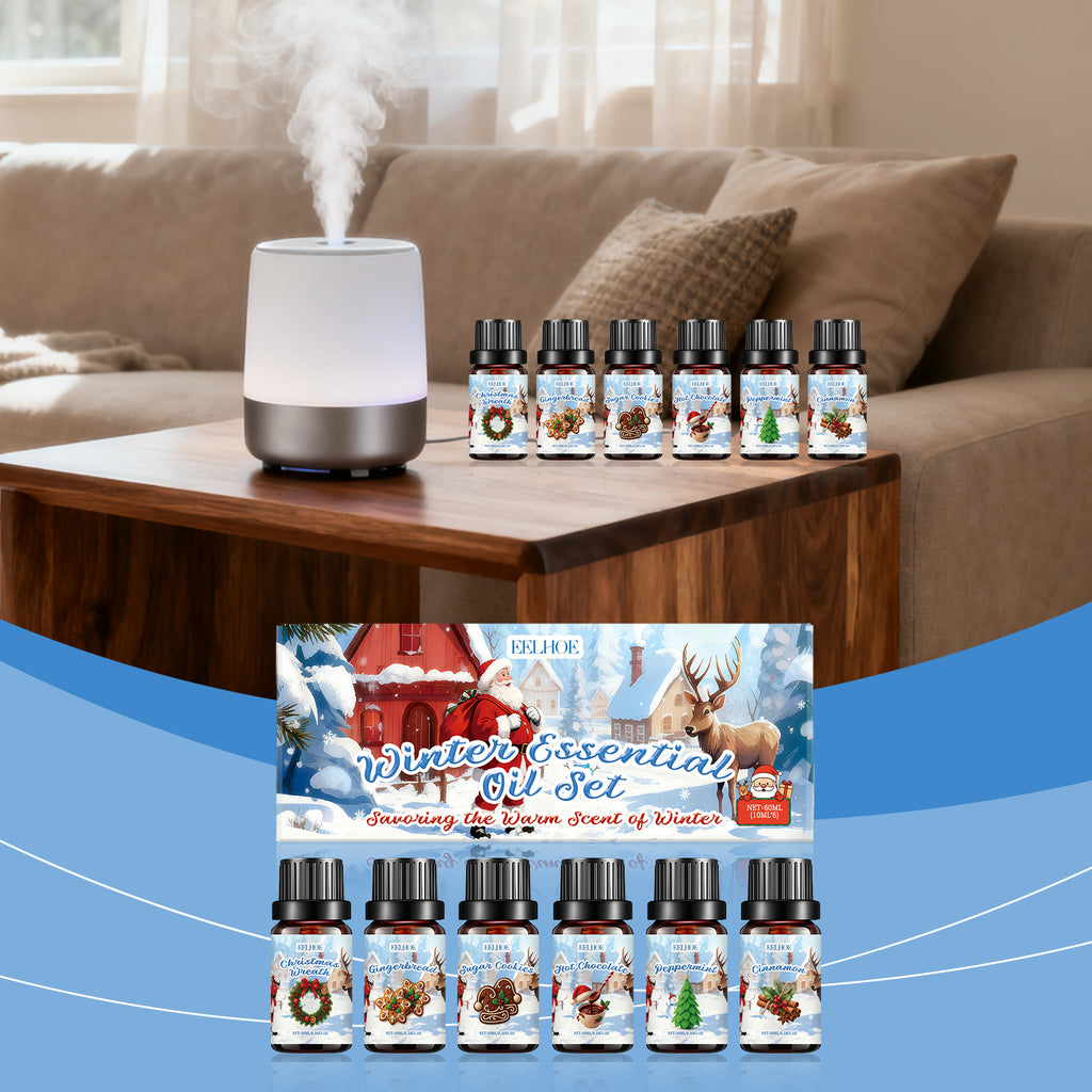 Ensemble d'huile essentielle d'aromathérapie d'hiver 10mlx61box