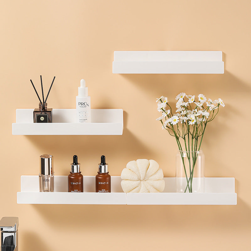 White L-shaped Wall Mount Storage Rack