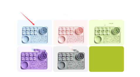 Bol de chien de qualité alimentaire en silicone