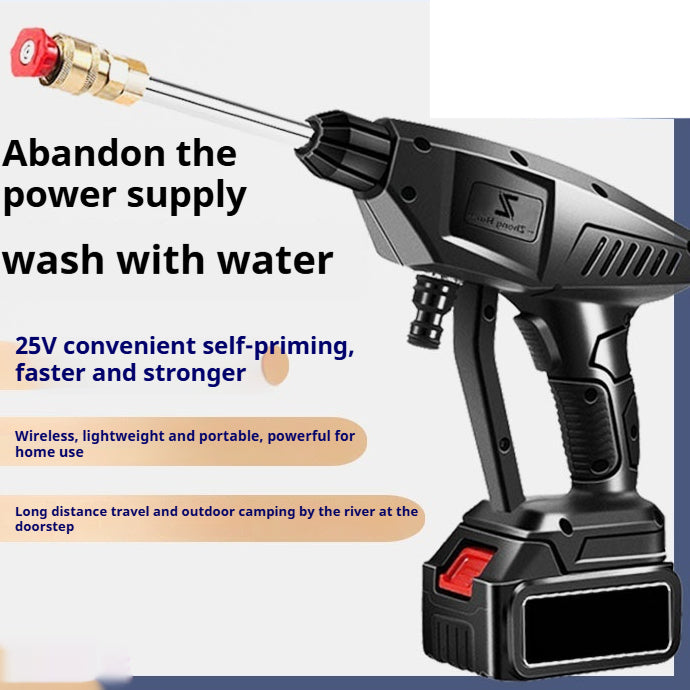 Batterie Lithium sans fil pistolet de lavage de voiture Portable haute tension