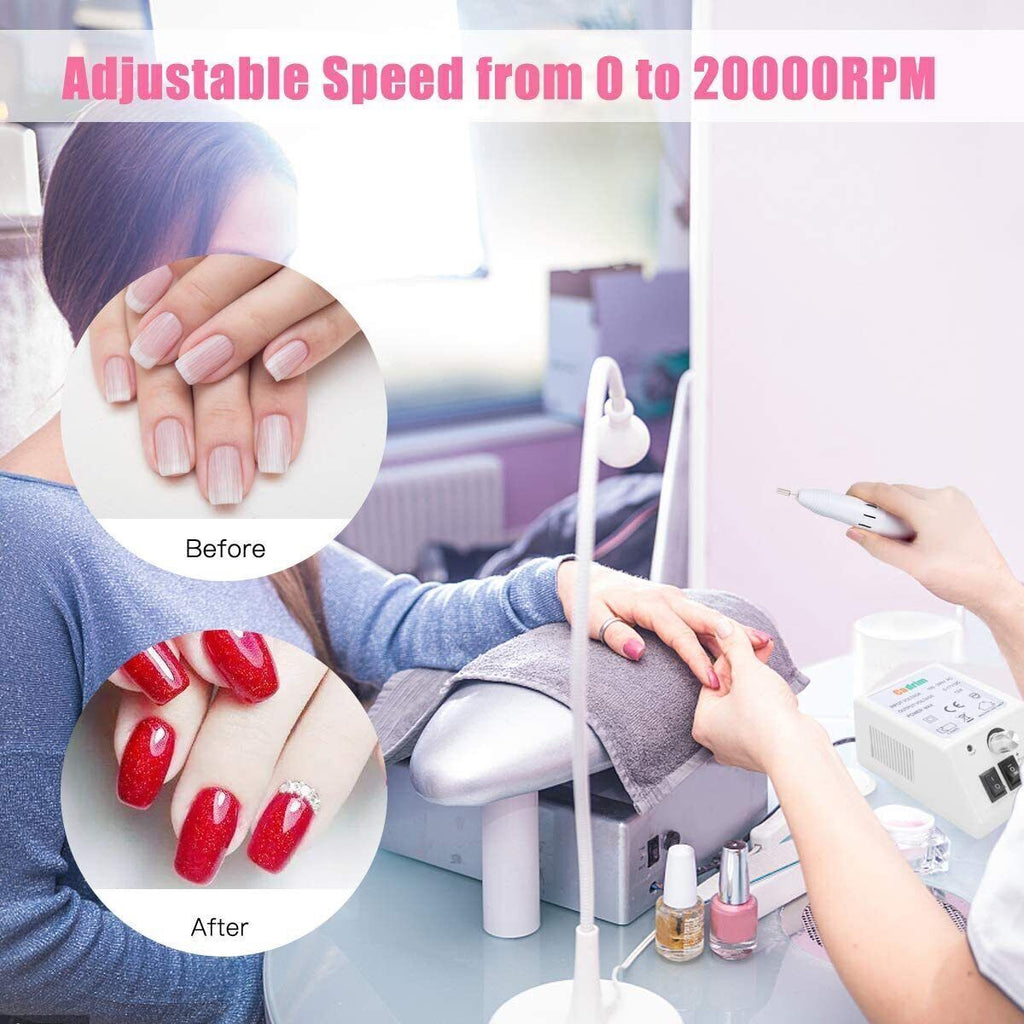 Perceuse électrique à ongles professionnel Machine Manucure Pédicure Portable Nail File UK