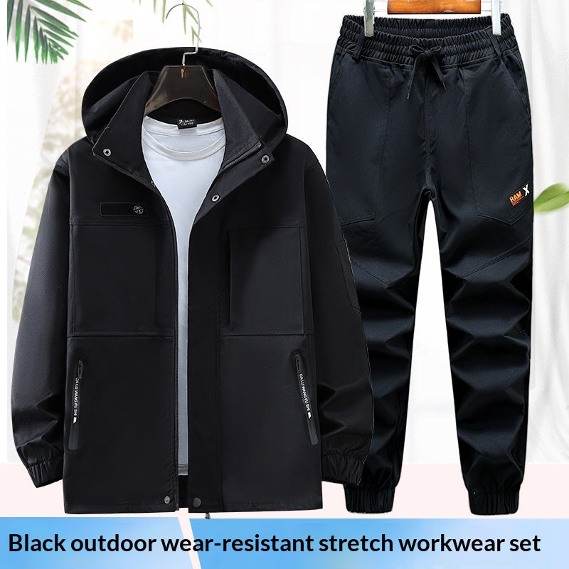 Ensemble de vestes d'alpinisme extérieur anti-vent pour hommes