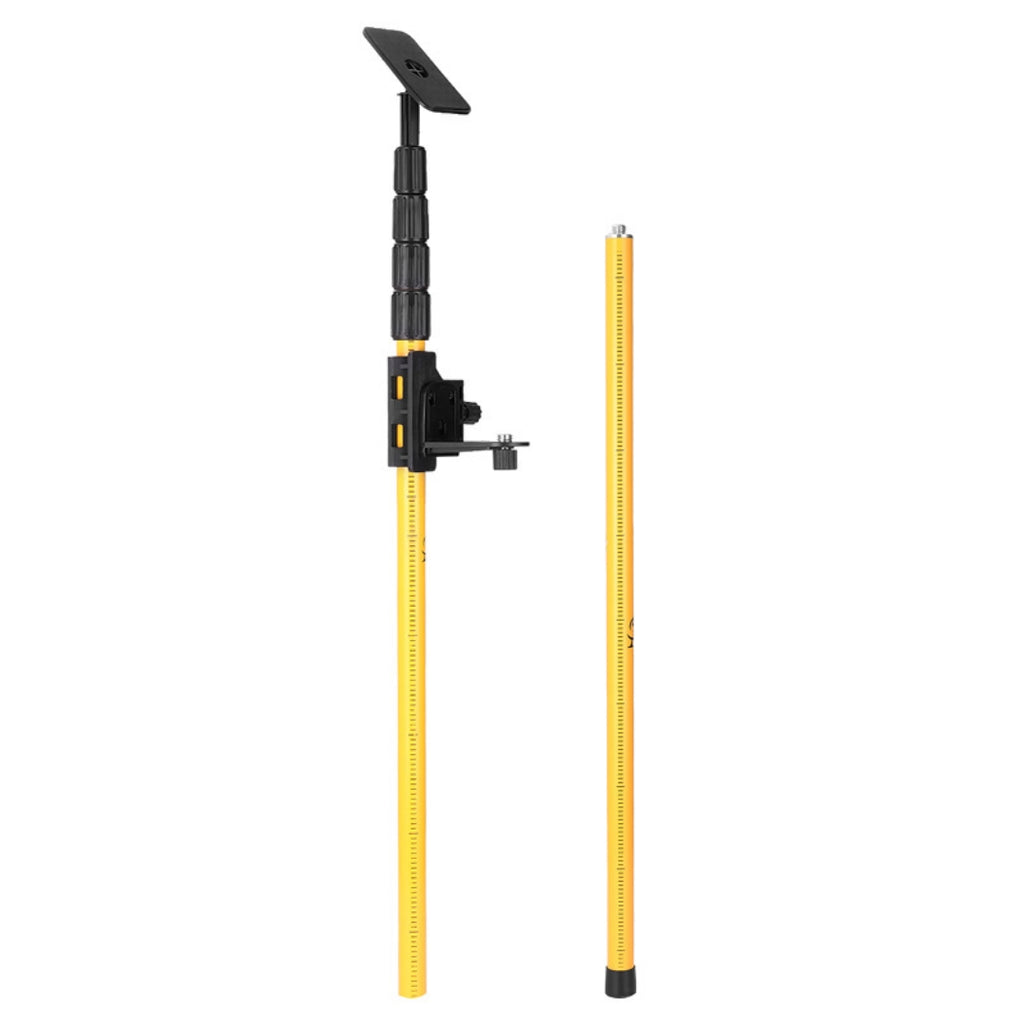 Telescoping pole for laser level kits