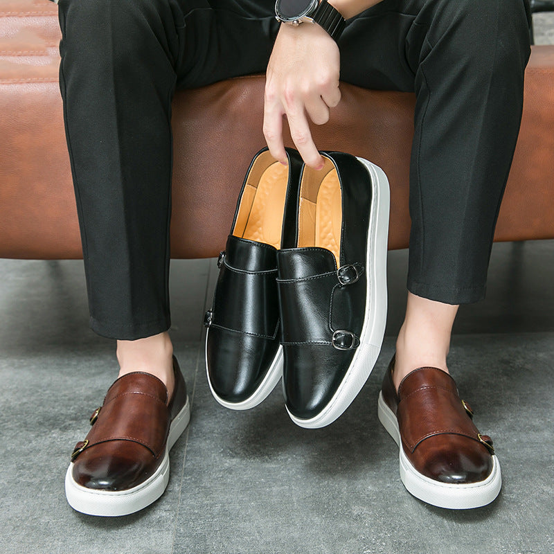 Homme Business Casual Sneakers Mode britannique Chaussures tout en correspondance