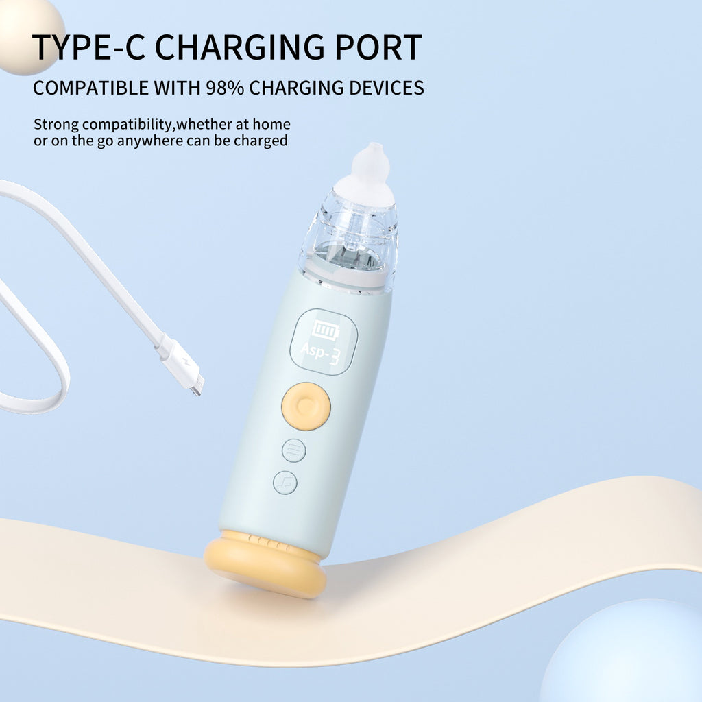 Baby Nasal Aspirateur Appareil électrique à aspiration nasale ménage Nettoyage amovible Trois rapports