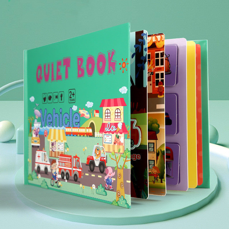Stickers Lumières pour enfants Livre silencieux Jardin d'enfants occupé Livre fait main Matériel passé