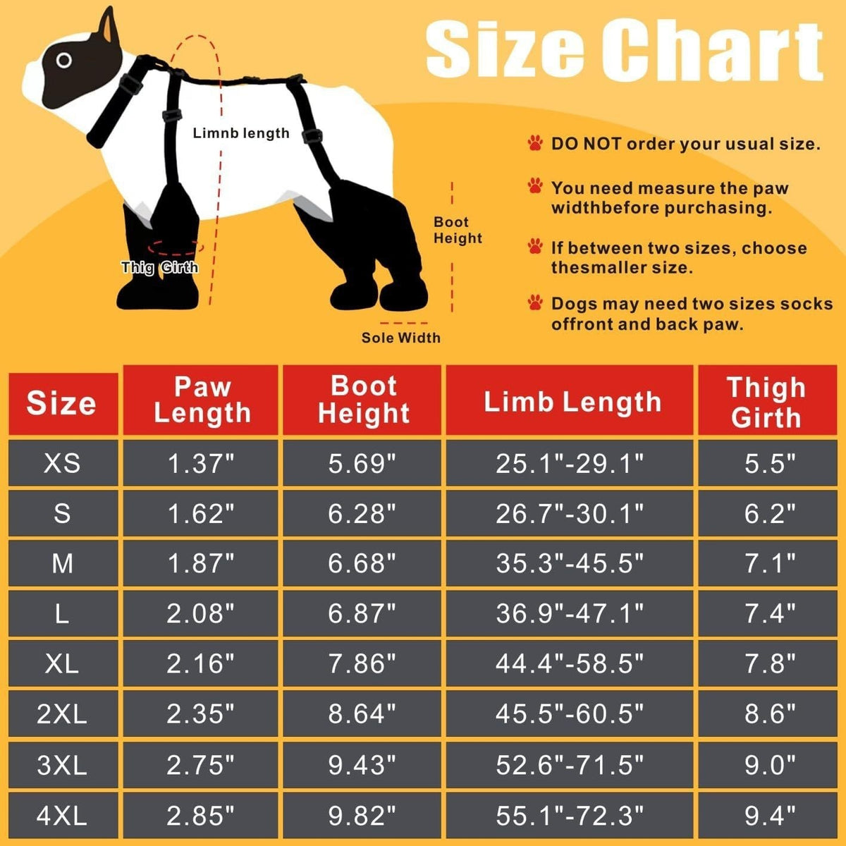 Accessoires pour animaux de compagnie Chaussures de chien imperméables non glissantes