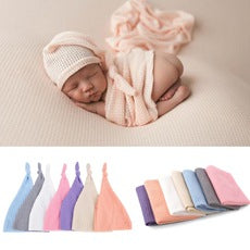 Newborn Swalfling Cloth Beanie Hair Band Ensemble de trois pièces