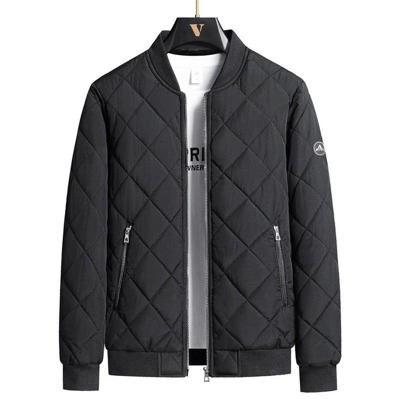 Plus Taille Hiver Down Veste de Coton Casual Homme polaire Épaisseur Stand Collier