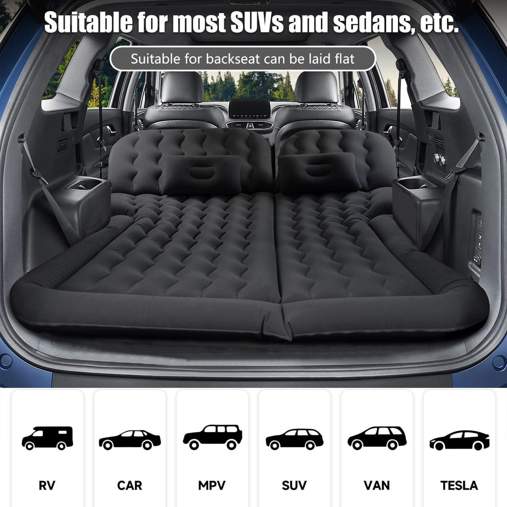 Voiture SUV Air Bed Sleep Travel Matelas gonflable Siège Coussin Mat Camping W Pompe