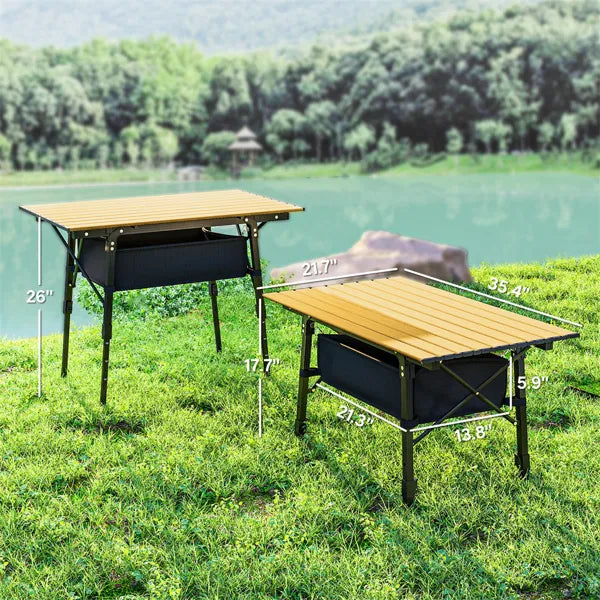 Table de pliage / table à manger en aluminium