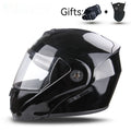 Motorcycle électrique double objectif exposé hommes et femmes casque de moto