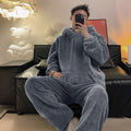 Flannel pour hommes peut être déchiré à l'extérieur Casual vêtements de maison Coral polaire costume