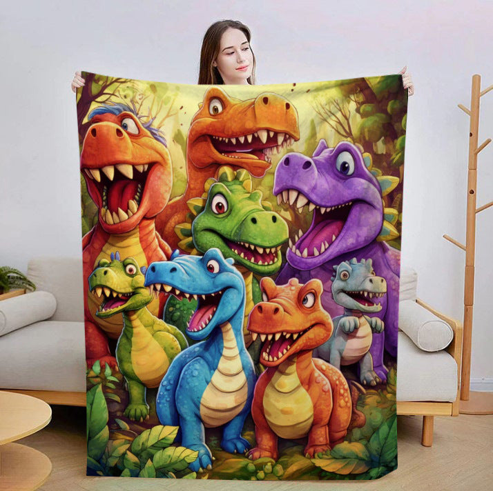 Couverture de dinosaure en flanelle