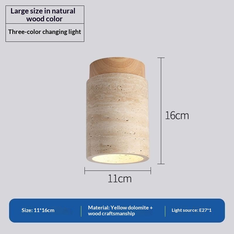 Style japonais Trendy jaune Cave Style Plafond lumière pour usage domestique