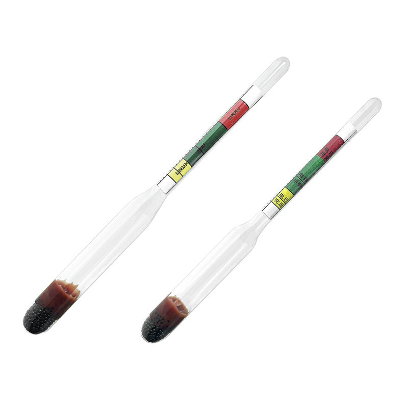 Automotive battery hydrometer electro-hydraulic battery plus electrolyte densimeter