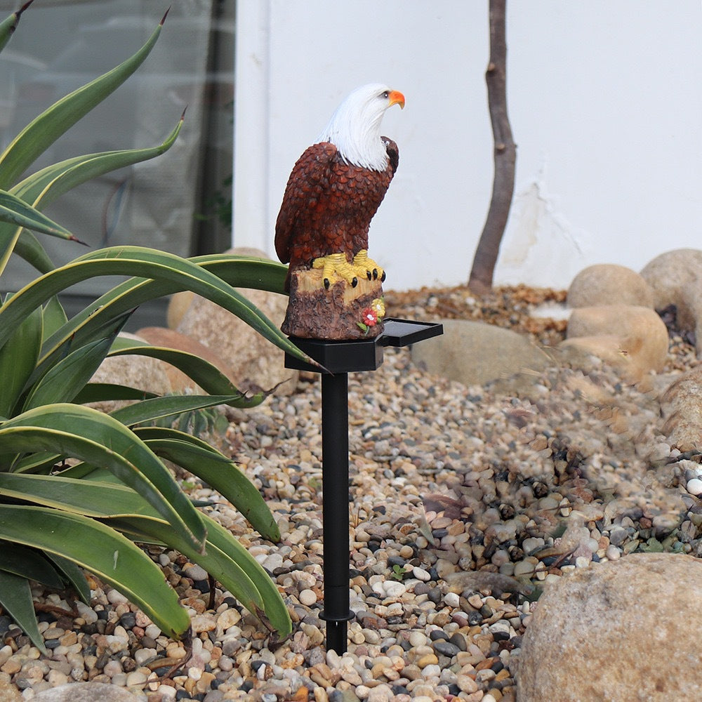 Solar résine Eagle pelouse lampe extérieure jardin Villa décoration lampe de paysage