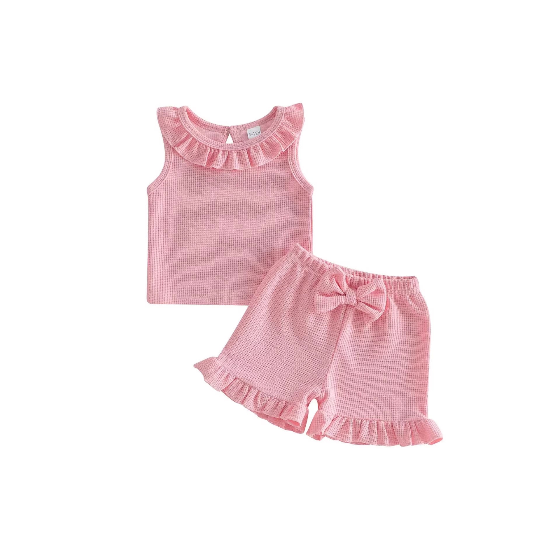 Set de shorts à mailles de haute couleur gaufre