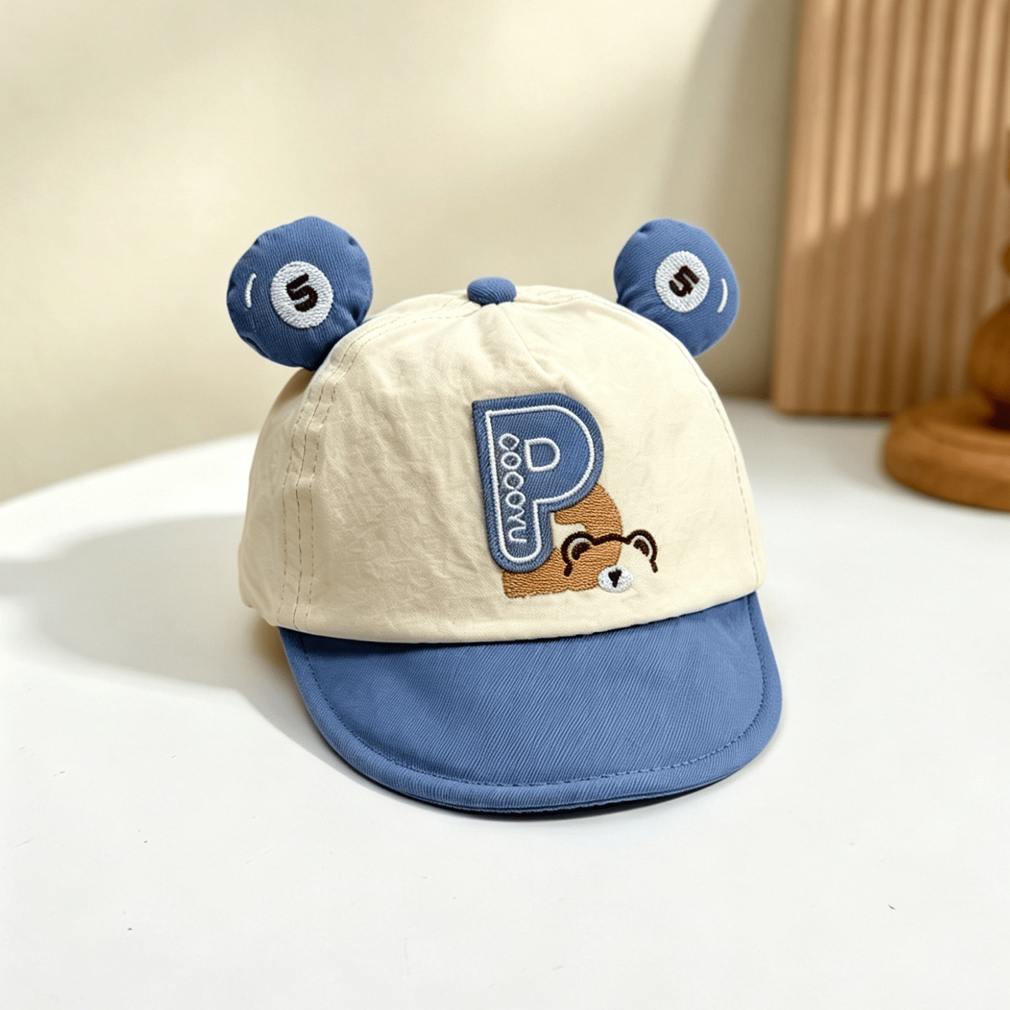 Casquette de baseball avec lettres brodées de style coréen