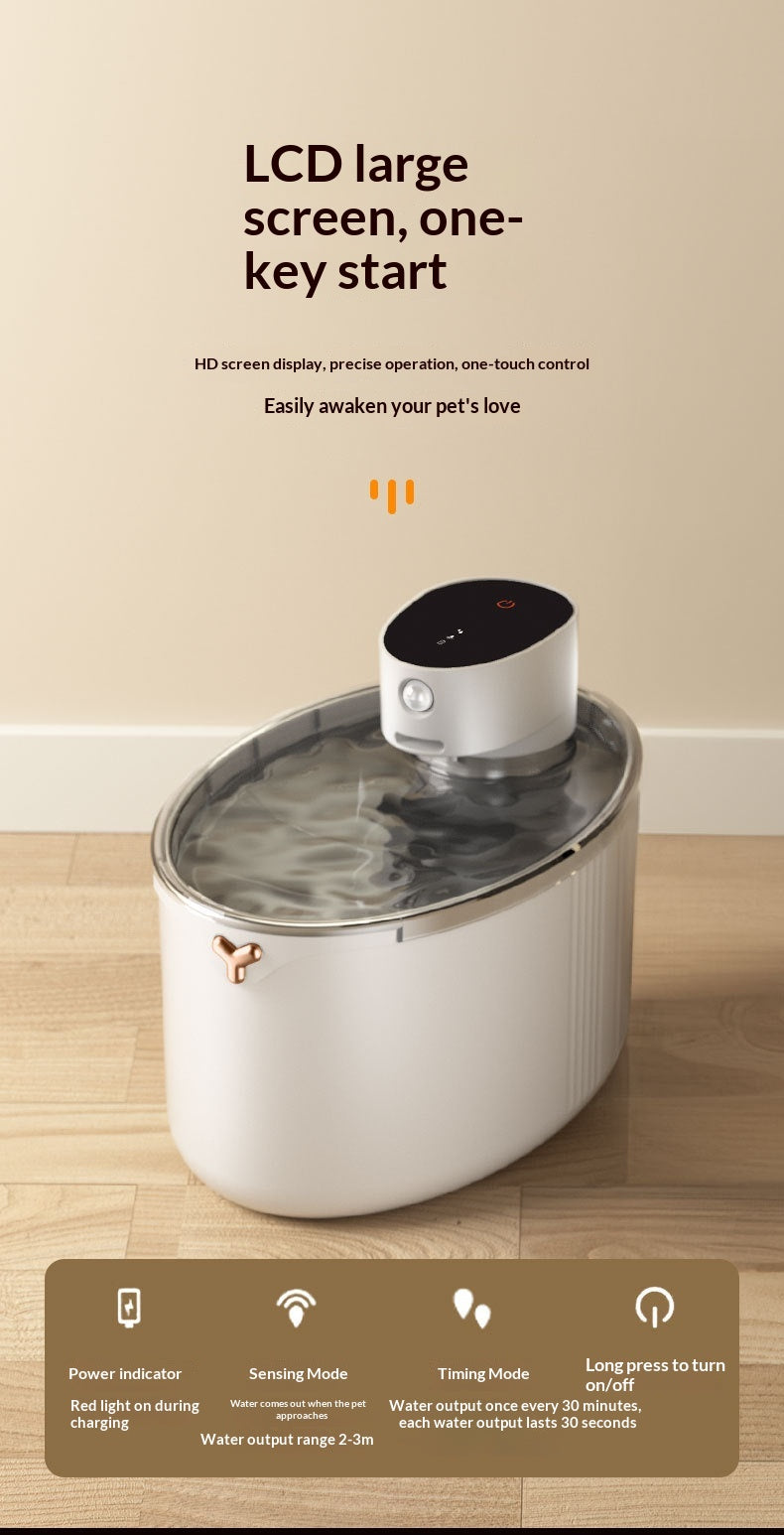 Fontaine d'eau pour animaux intelligents