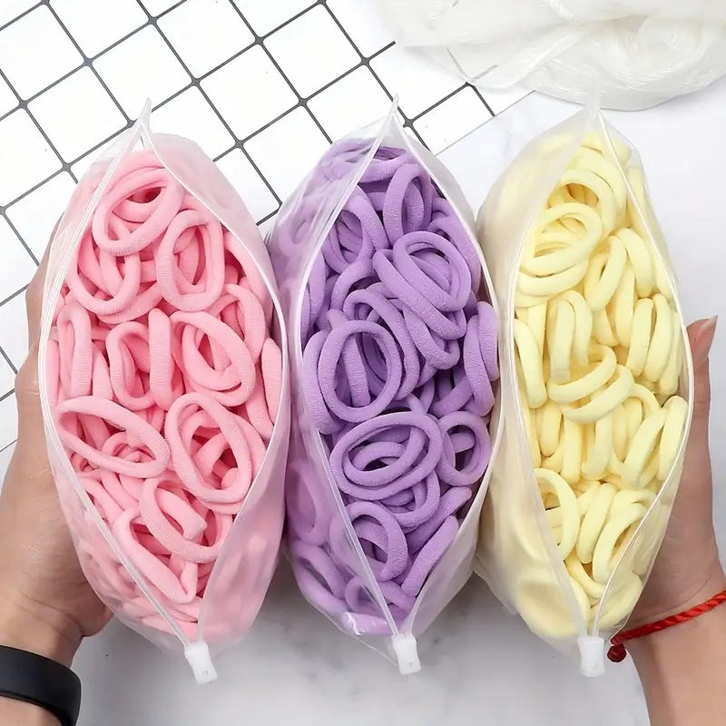 Serviette Anneau Bandes de cheveux 4cm Solid Couleur Élastique Rope de cheveux femelle Hauteur Accessoire de cheveux pour P
