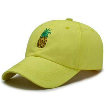 Cap de baseball en ananas brodé Coton réglable