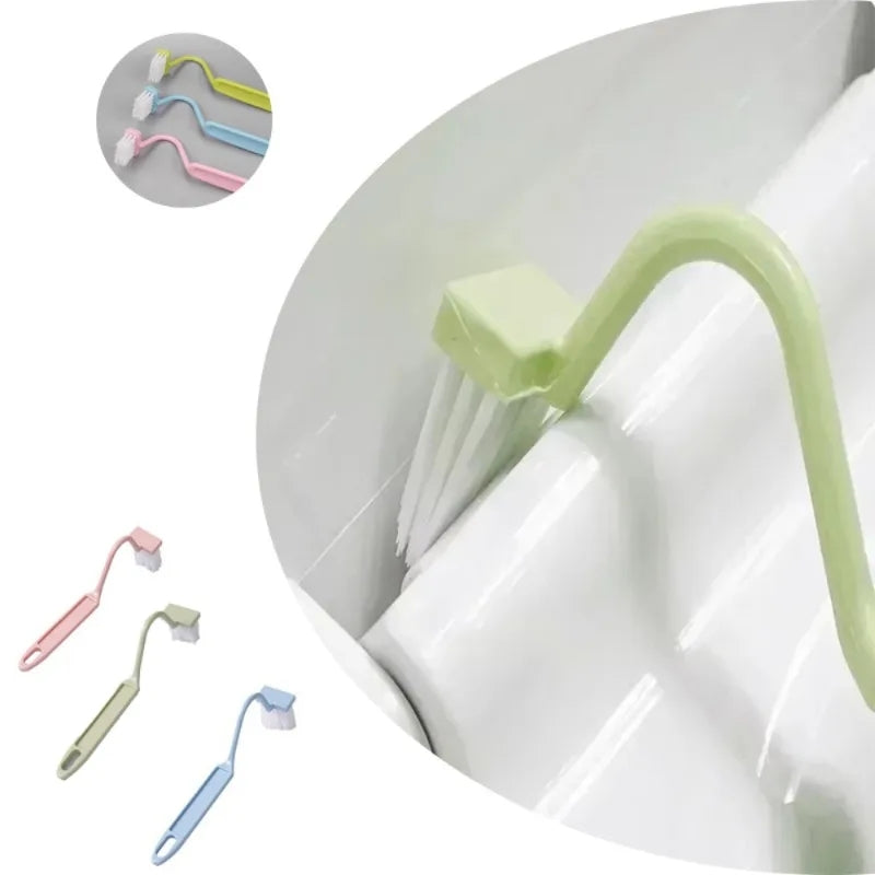Toilette Courbée Brosse de nettoyage Gap outil Salle de bain Accessoire Long Poignée Wall Mounted Toilette S