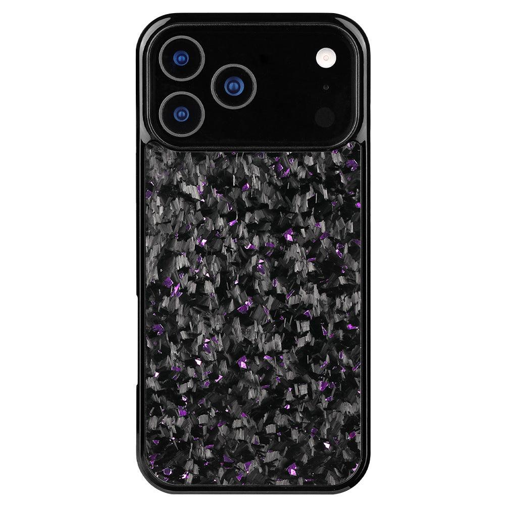 Compatible avec le boîtier de téléphone en fibre de carbone forgé