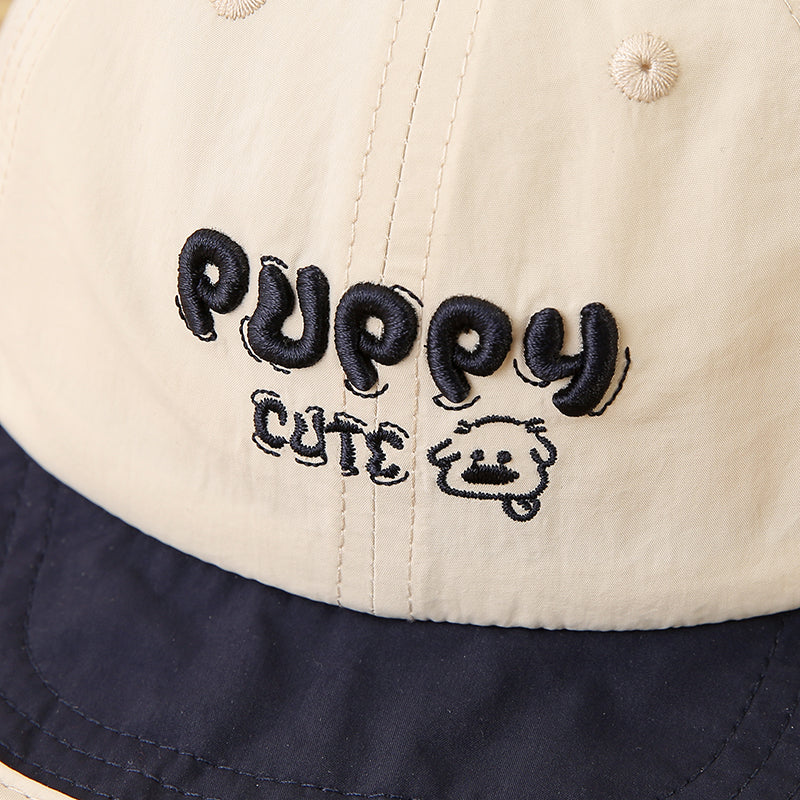 Casquette de baseball multicolore pour enfants avec motifs de lettres cartoonish et emb
