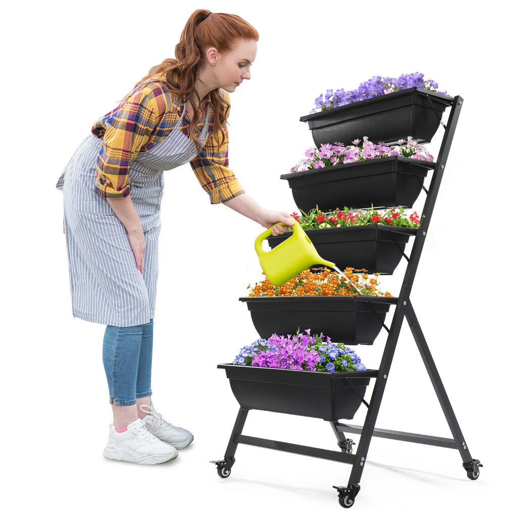 5 niveaux Lit de jardin vertical