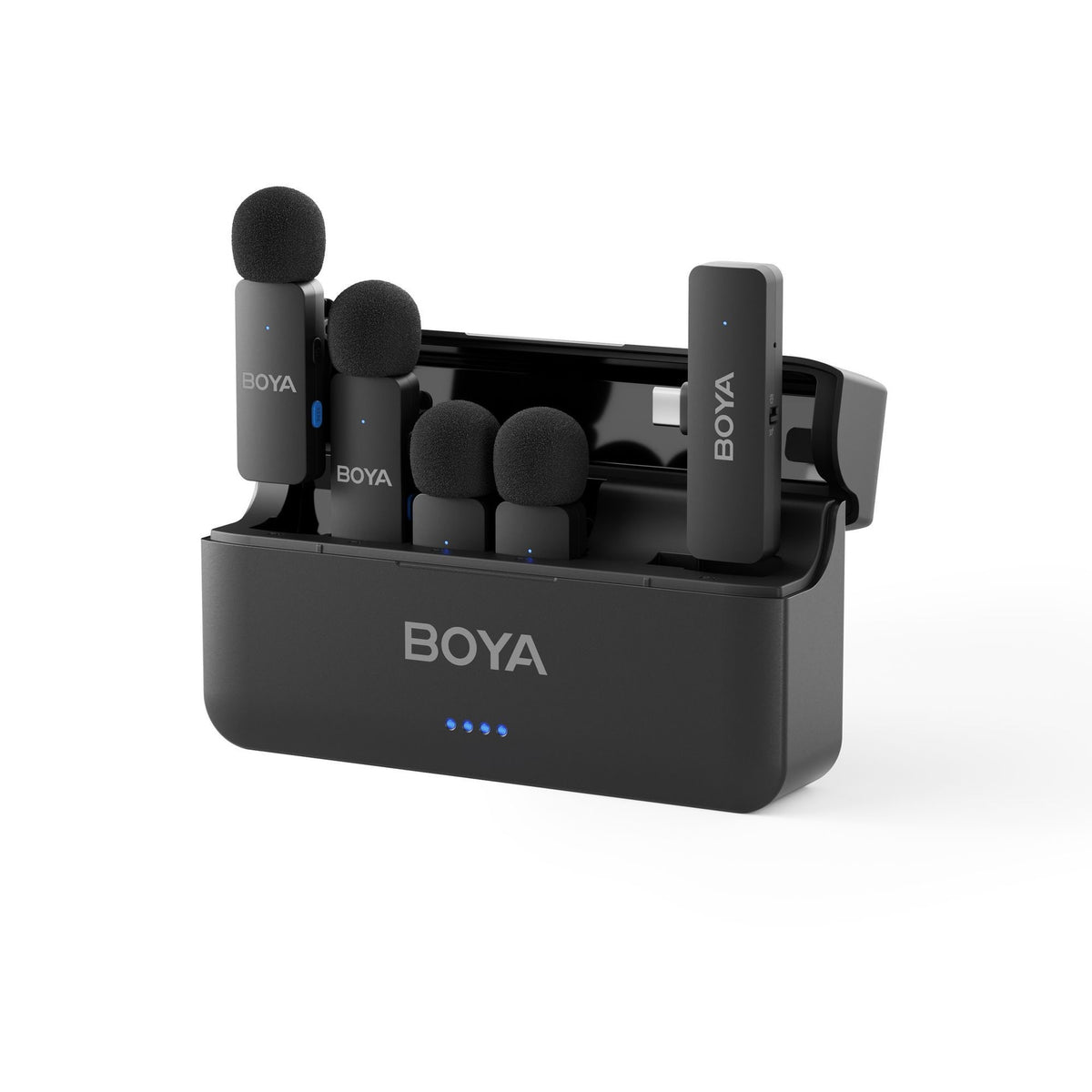 Wireless Lavalier Microphone with Triple-Level AI Noise Cancellation for Mobile Live Strea