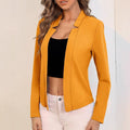 Veste de costume femme AutomneHiver Couleur solide