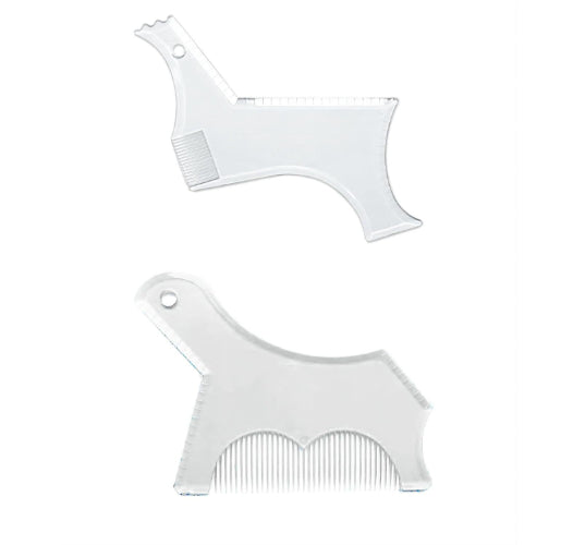 Peigne de modèle de stylage de la barbe et de la moustache