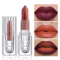 Soft-matte, Dual-tone, 2-en-1 Matt Longwear Mud à lèvres avec un perlé, irisé, et velours