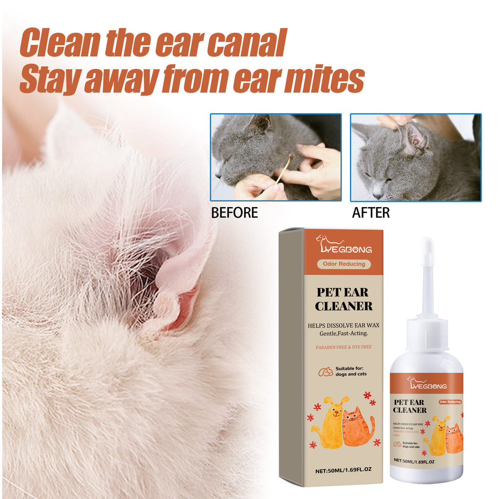 YEGBONG Les gouttes d'oreille d'un animal d'élevage soulagent le malaise de l'oreille chez les chats et les chiens