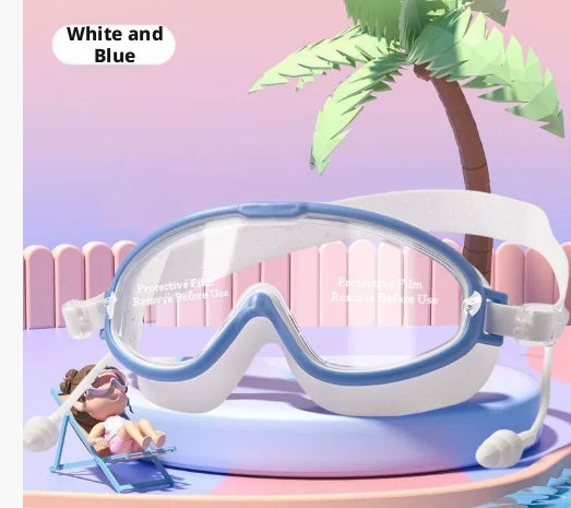 Lunettes de bain pour enfants--blanc--anti-skid-1 pc