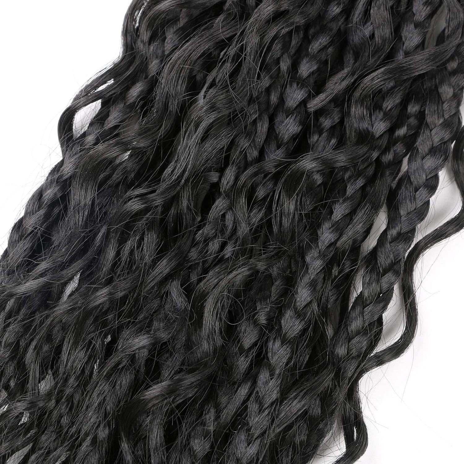 Fibre synthétique Crochet perruque tressée trois brins de tressage