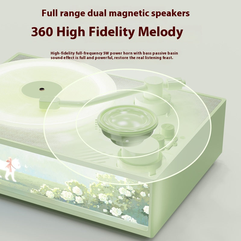 Parfum de bureau Haut-parleur Bluetooth vinyle