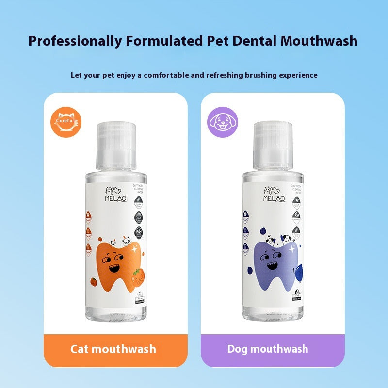 Animaux de compagnie Mouthwash Chat Chien Dent Nettoyage Eau propre Orale légère