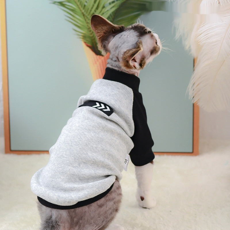 T-shirt de chat sans cheveux pour animaux de compagnie