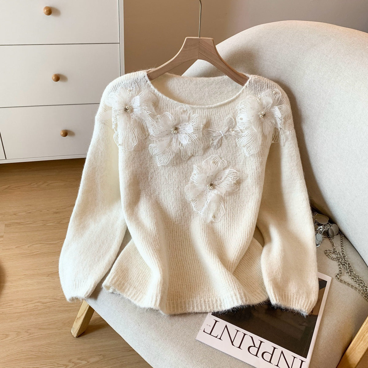 Chandail en dentelle pour femmes Automne Et l'hiver