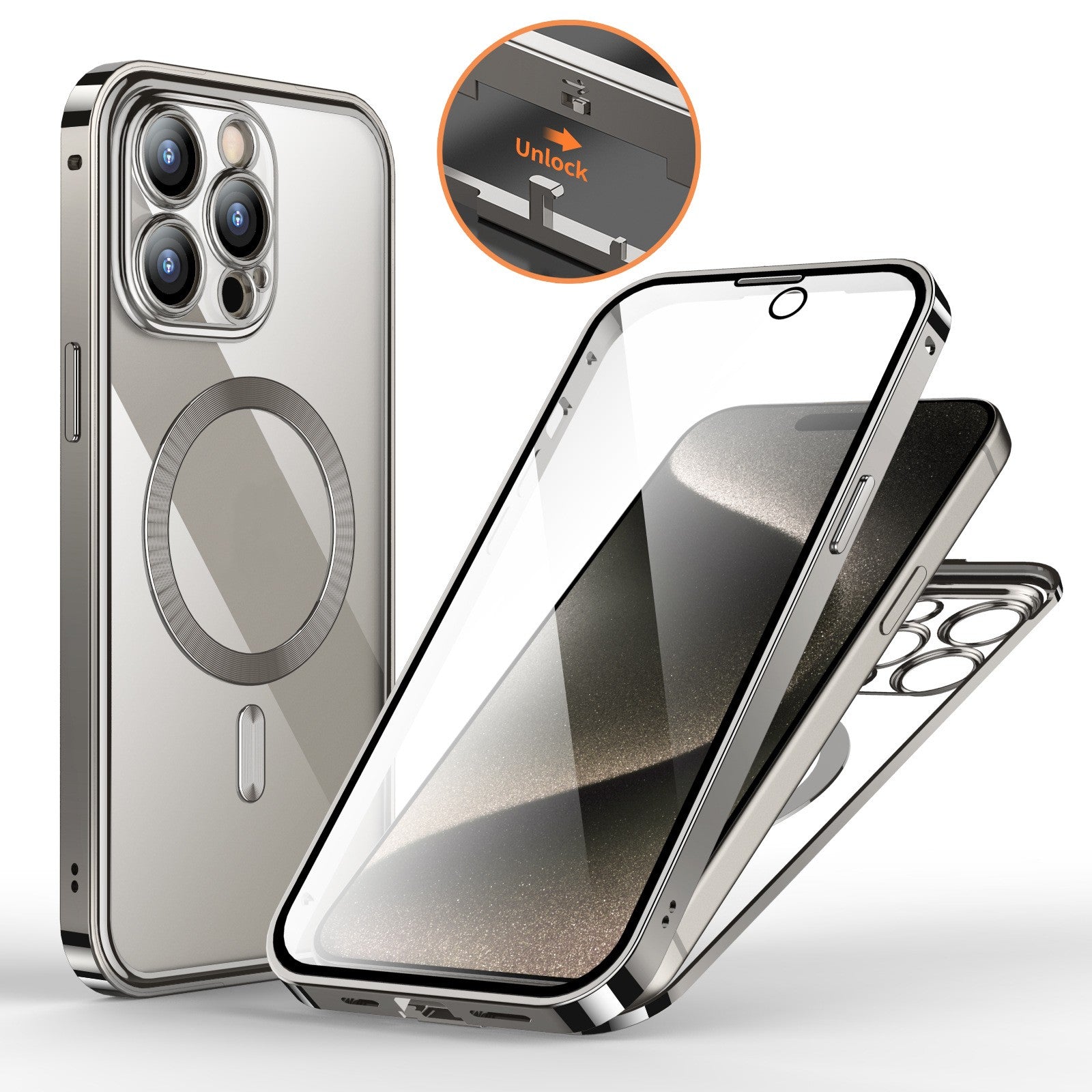 Clapet de téléphone magnétique à ressort HD